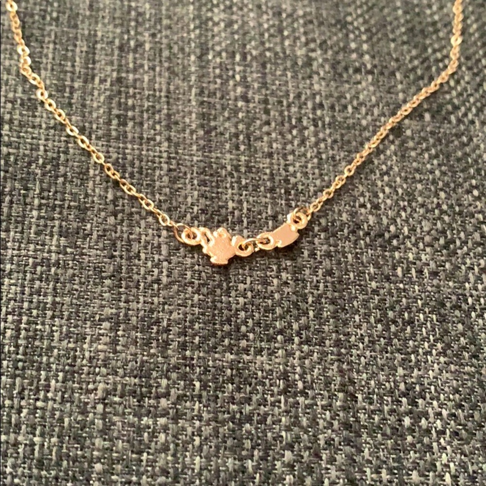 🌟BOGO Rose gold teacup necklace